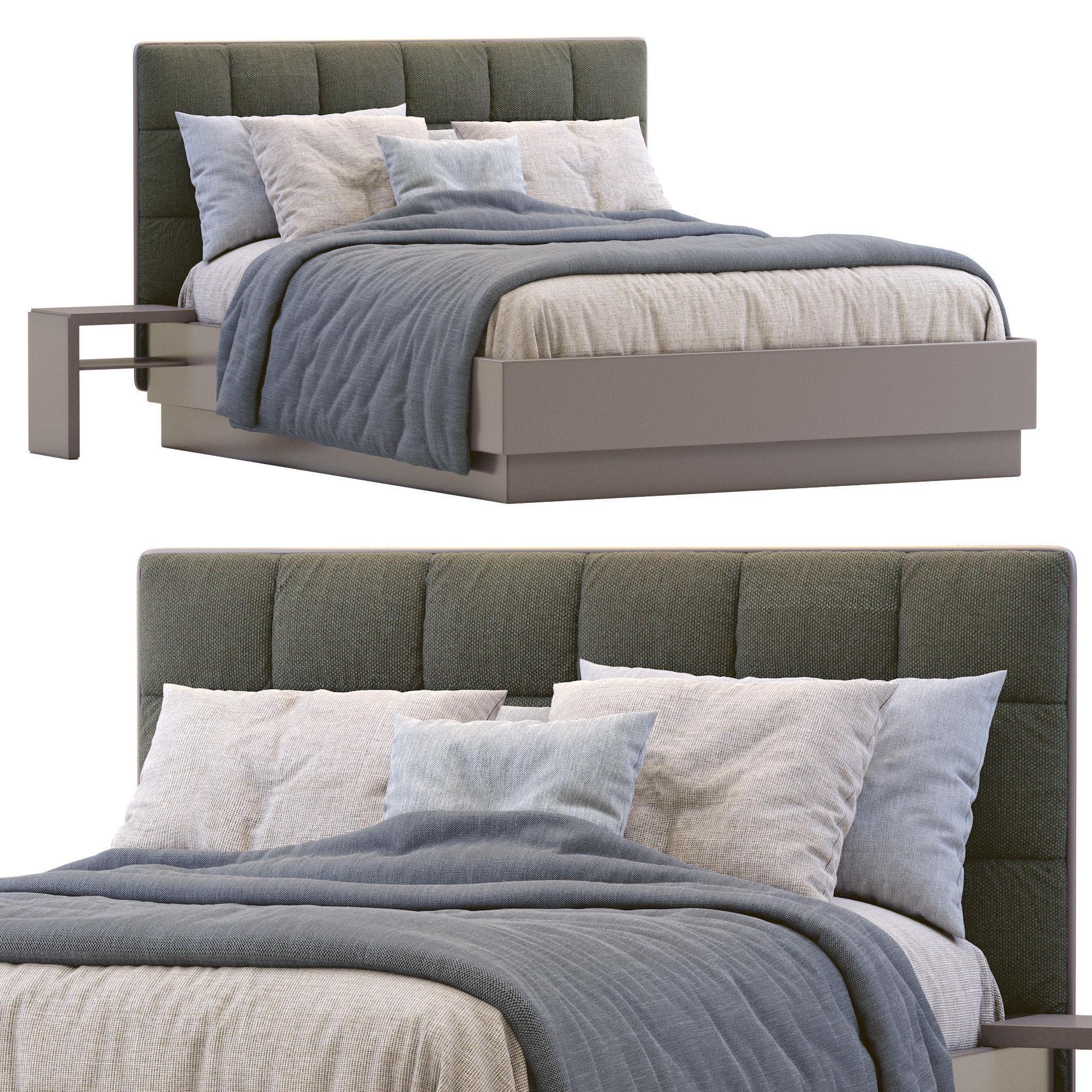 Boconcept Bed LUGANO 3D model_9