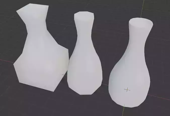 Mixture three vases