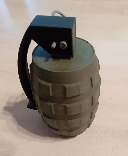 grenade Handgranate fdm printed proofed 3D print model_4