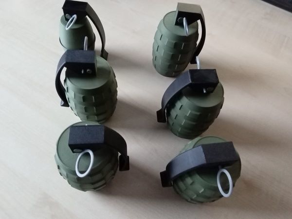 grenade Handgranate fdm printed proofed 3D print model_14