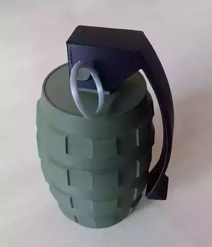 grenade  Handgranate fdm printed proofed 3D print model