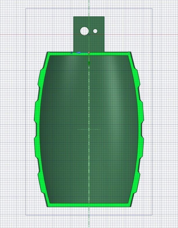 grenade Handgranate fdm printed proofed 3D print model_11