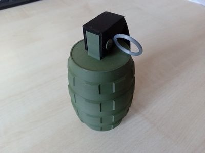 grenade Handgranate fdm printed proofed 3D print model_1