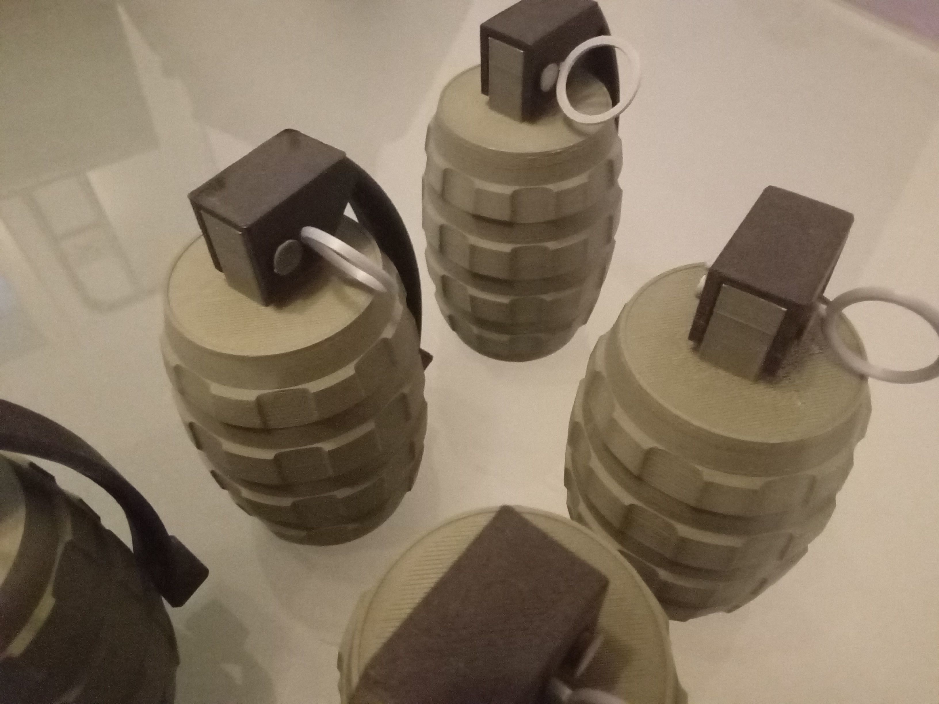 grenade Handgranate fdm printed proofed 3D print model_23
