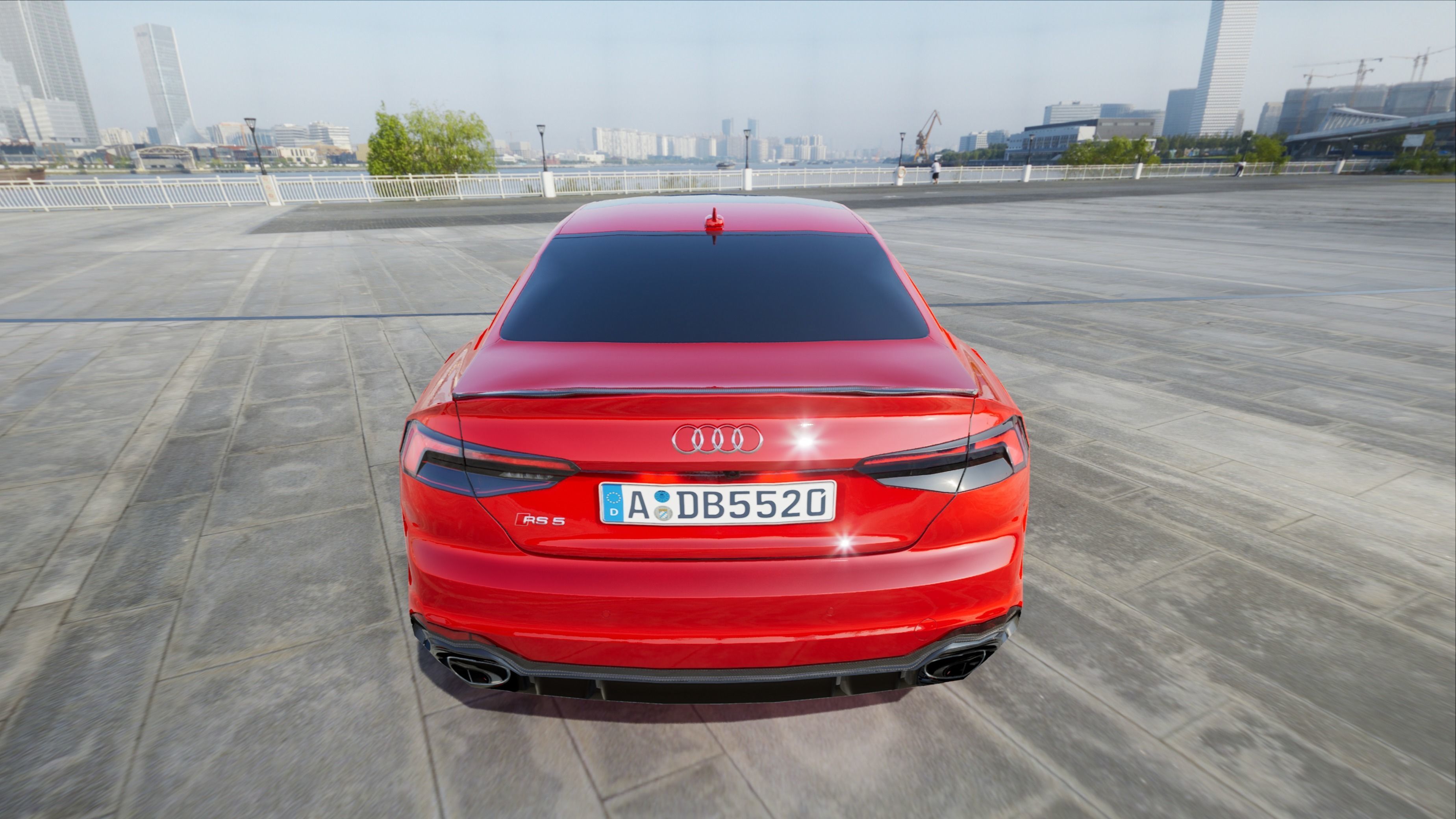 AUDI RS5 Ultra Low Poly - UE4 - UE5 Low-poly 3D model_2