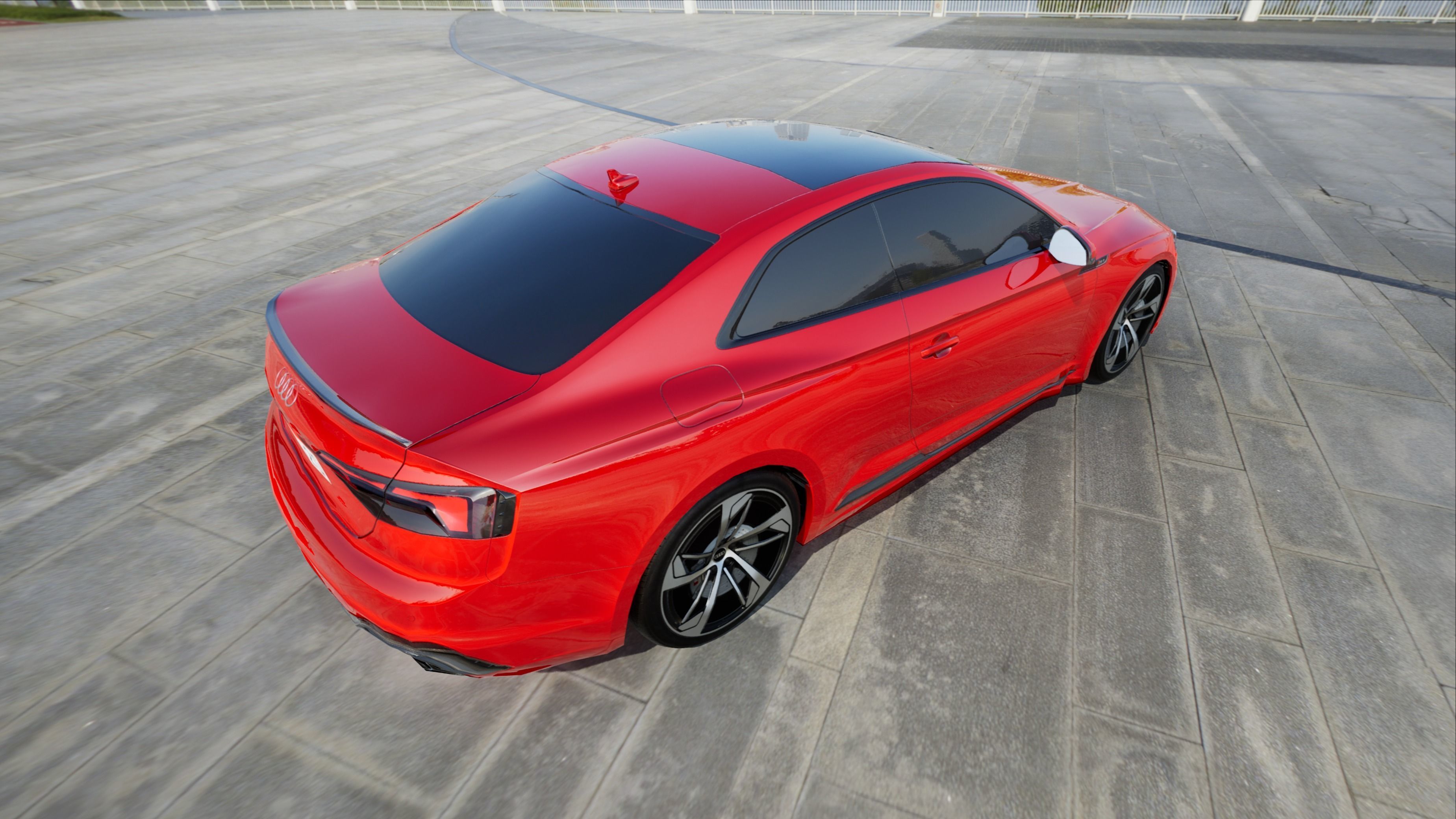 AUDI RS5 Ultra Low Poly - UE4 - UE5 Low-poly 3D model_4