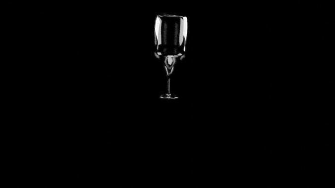 wineglass champagne flute Free low-poly 3D model
