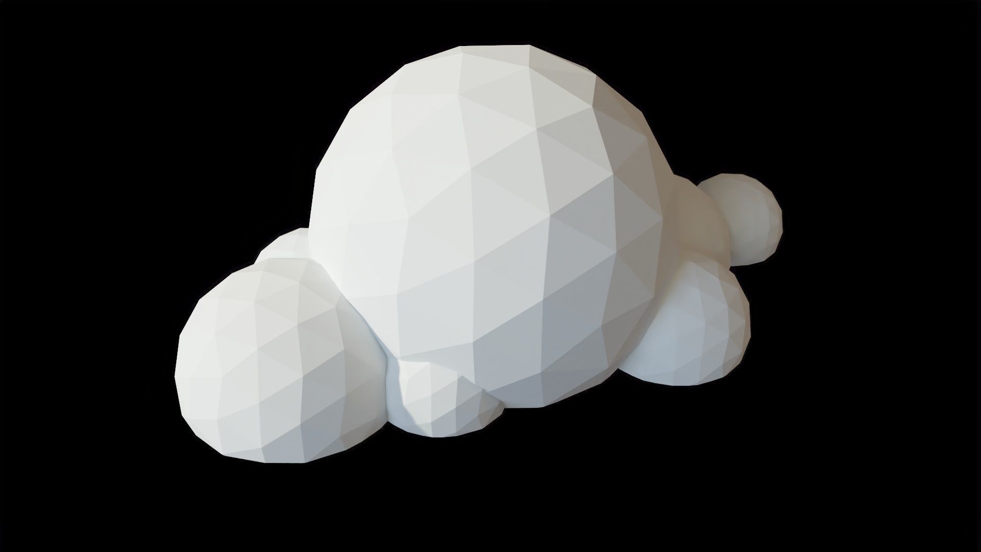 Cartoon Clouds Stylized Cloud Pack for 3D Environments 3 Sets Low-poly 3D model_37