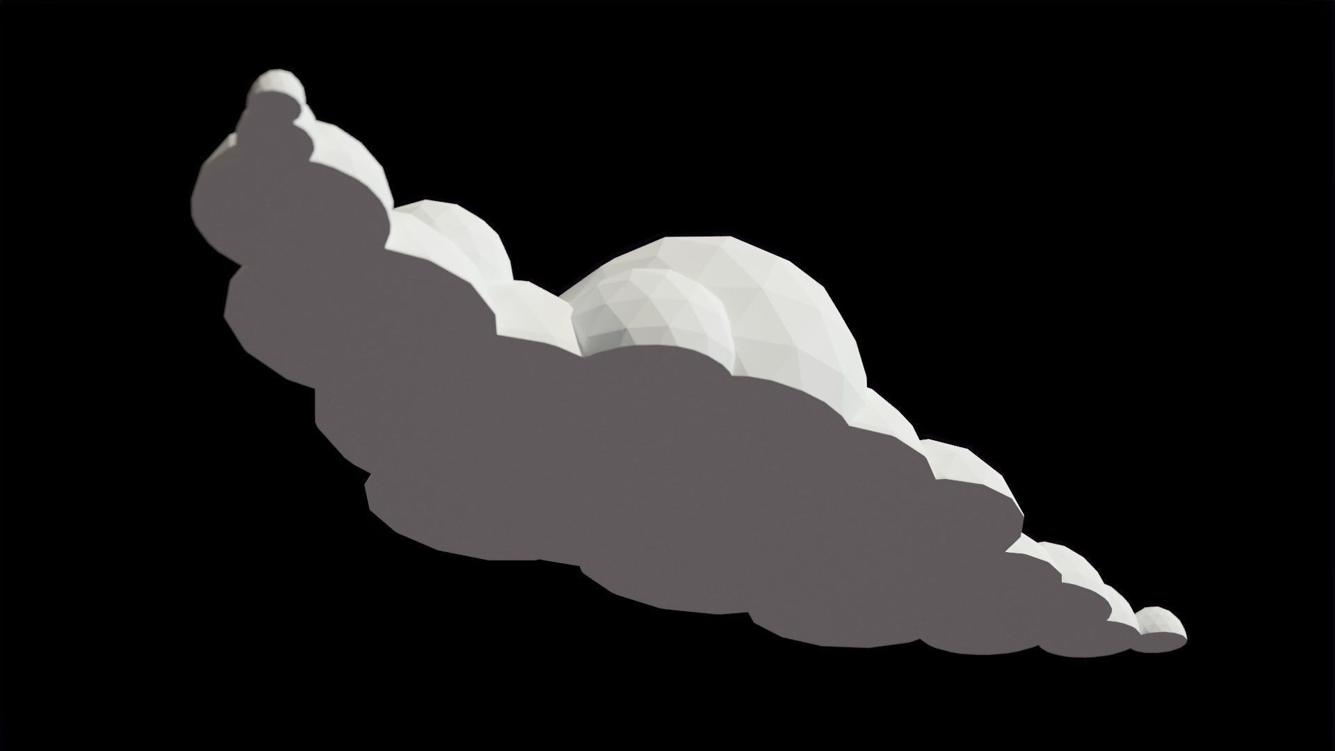 Cartoon Clouds Stylized Cloud Pack for 3D Environments 3 Sets Low-poly 3D model_40