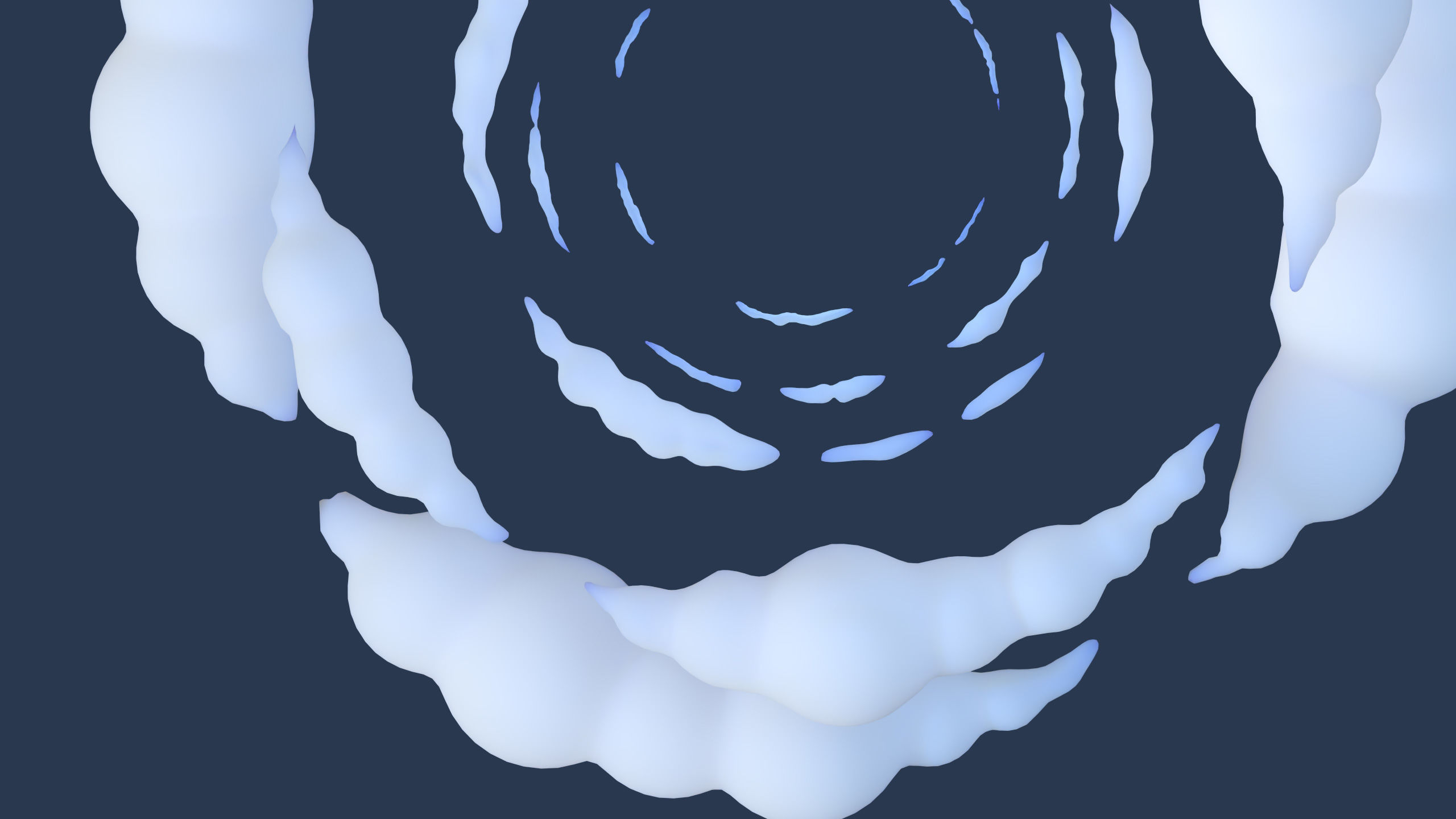 Cartoon Clouds Stylized Cloud Pack for 3D Environments 3 Sets Low-poly 3D model_8