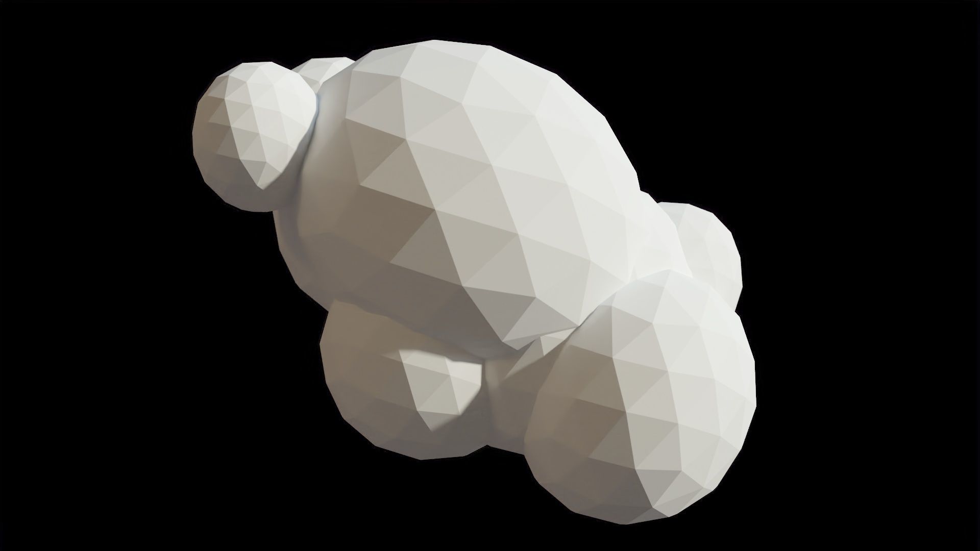 Cartoon Clouds Stylized Cloud Pack for 3D Environments 3 Sets Low-poly 3D model_44