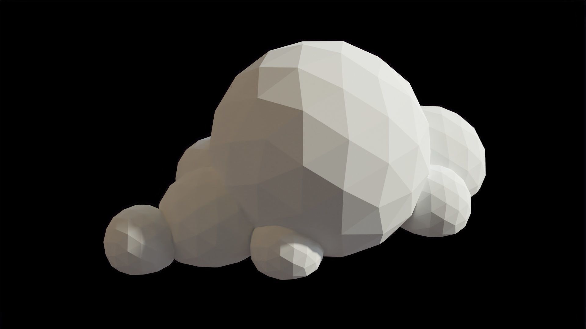 Cartoon Clouds Stylized Cloud Pack for 3D Environments 3 Sets Low-poly 3D model_38