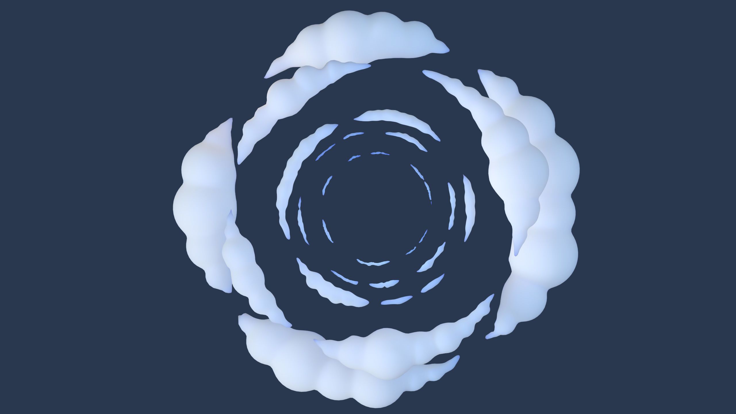 Cartoon Clouds Stylized Cloud Pack for 3D Environments 3 Sets Low-poly 3D model_12