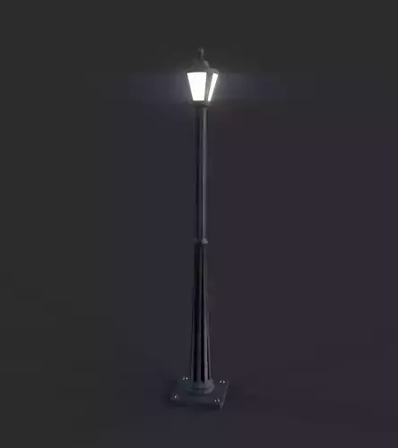 Lamp Post 1 Low-poly 3D model