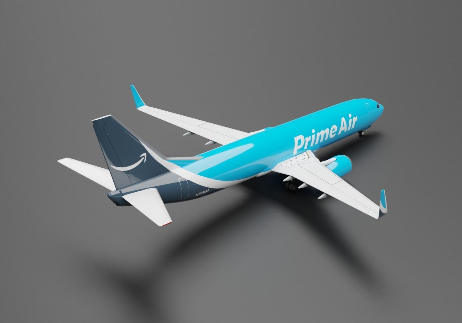 Boeing 737-800  Prime Air Livery 3D model_1