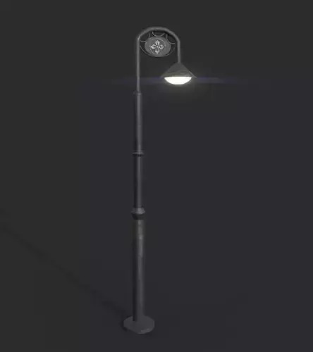 Lamp Post 2 Low-poly 3D model