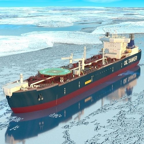 Arctic Tanker ship 3D model