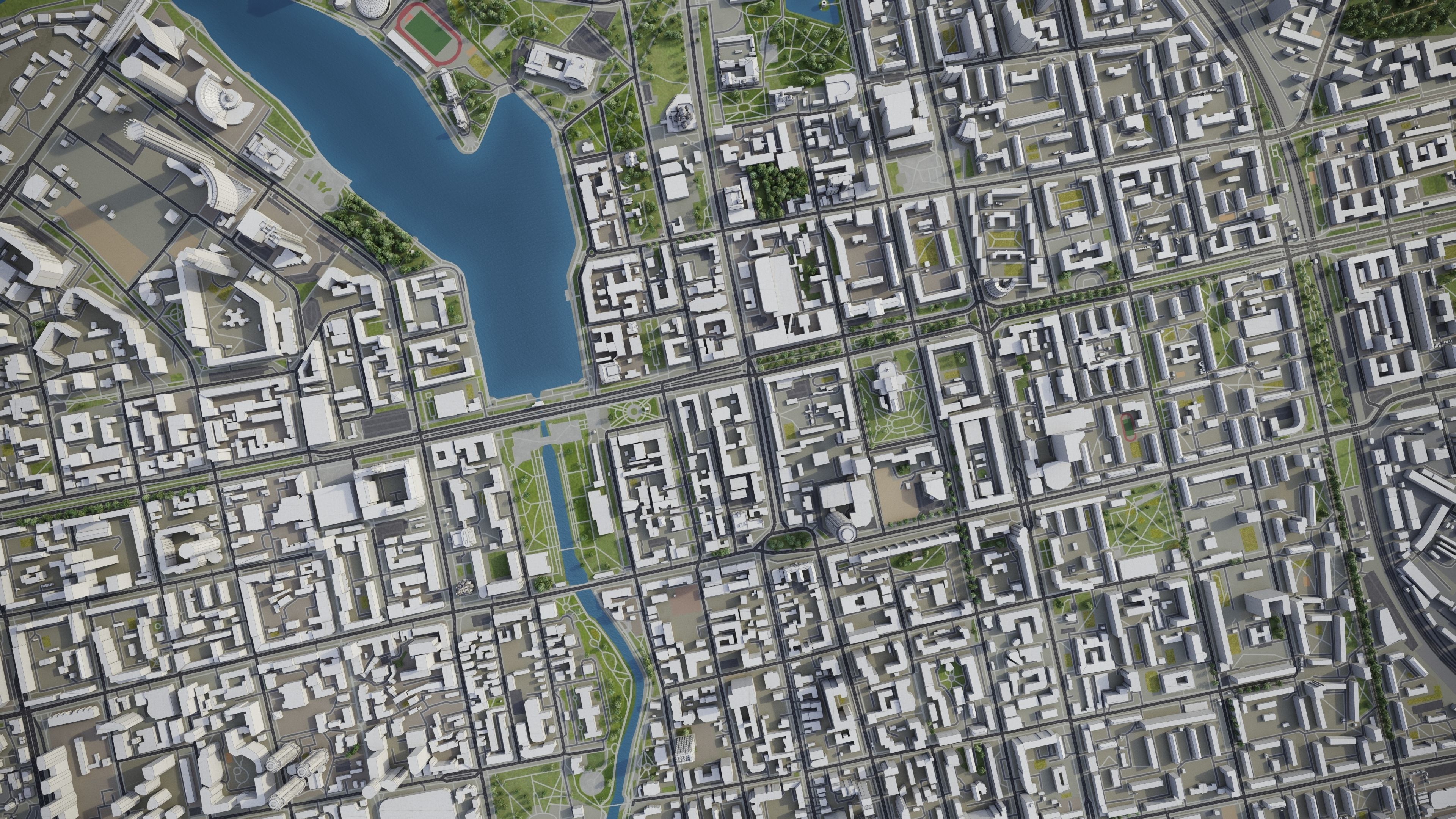 Yekaterinburg Low-poly 3D model_9
