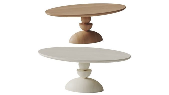 Sonali Oval Dining Table - Anthropologie 3D model