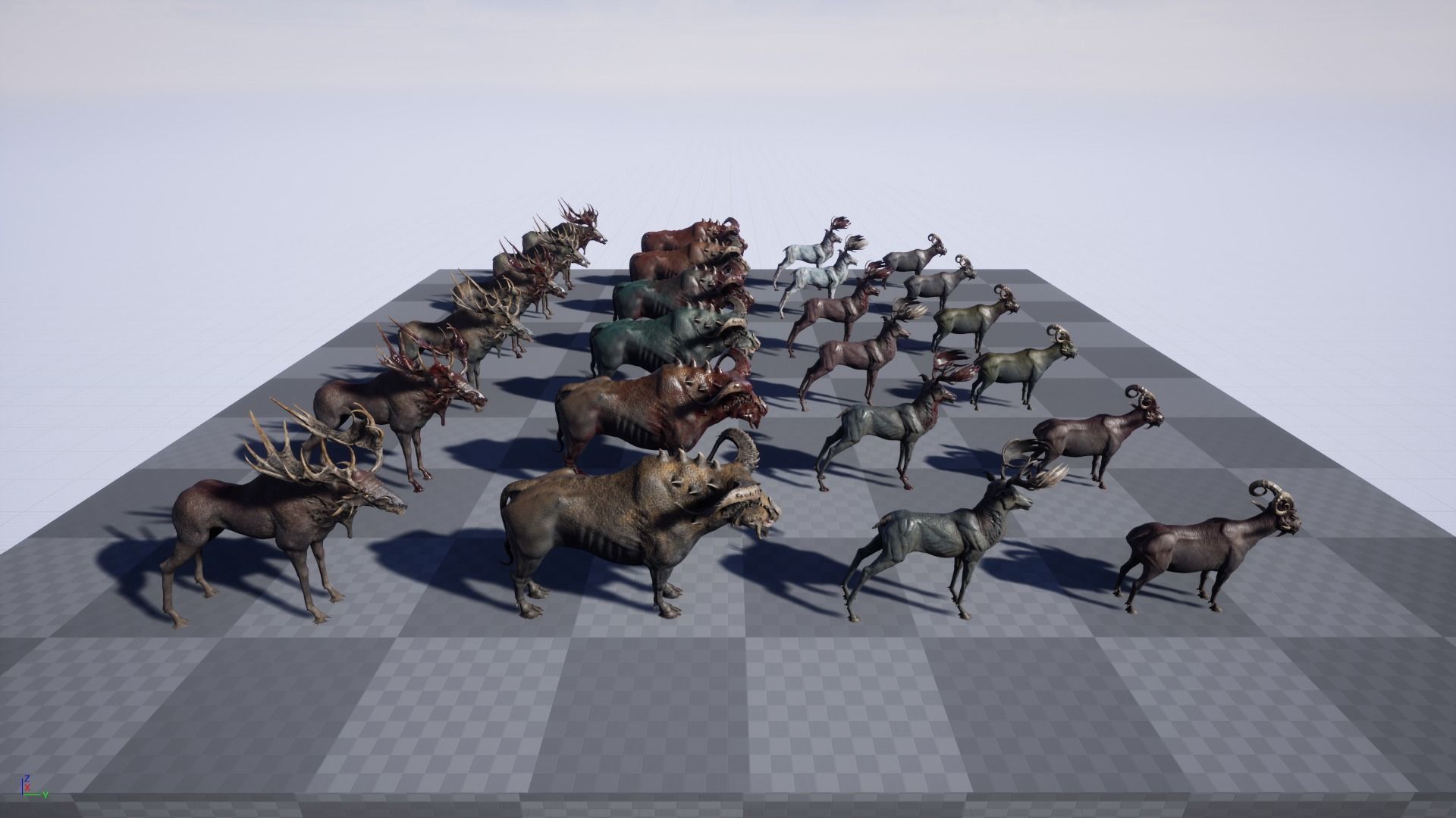 Fantasy Beasts Pack 3D Model Collection_30