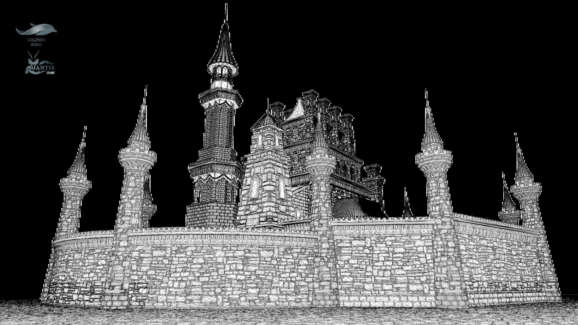 medieval castle 01 Printable 3D print model_11