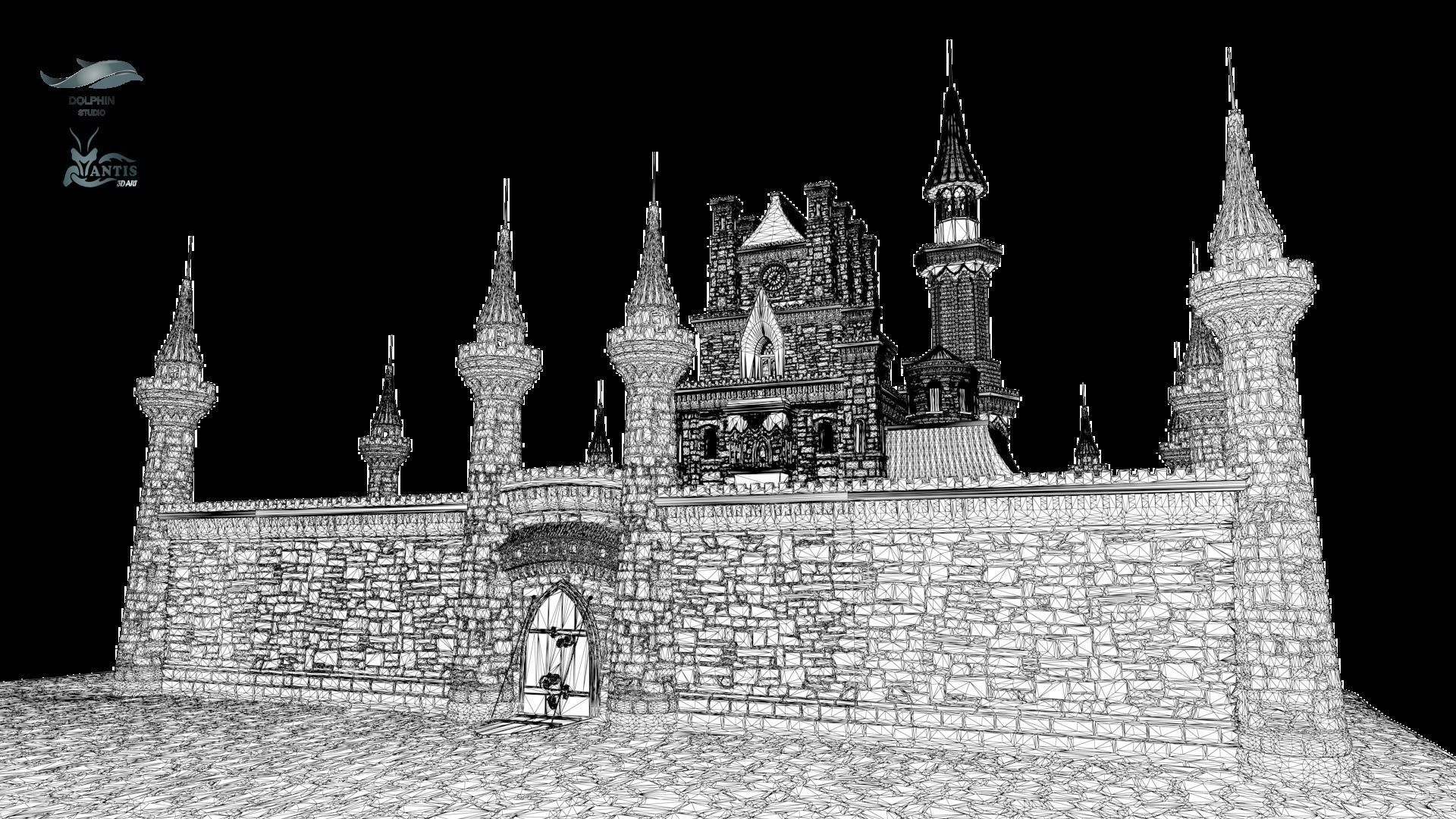 medieval castle 01 Printable 3D print model_10