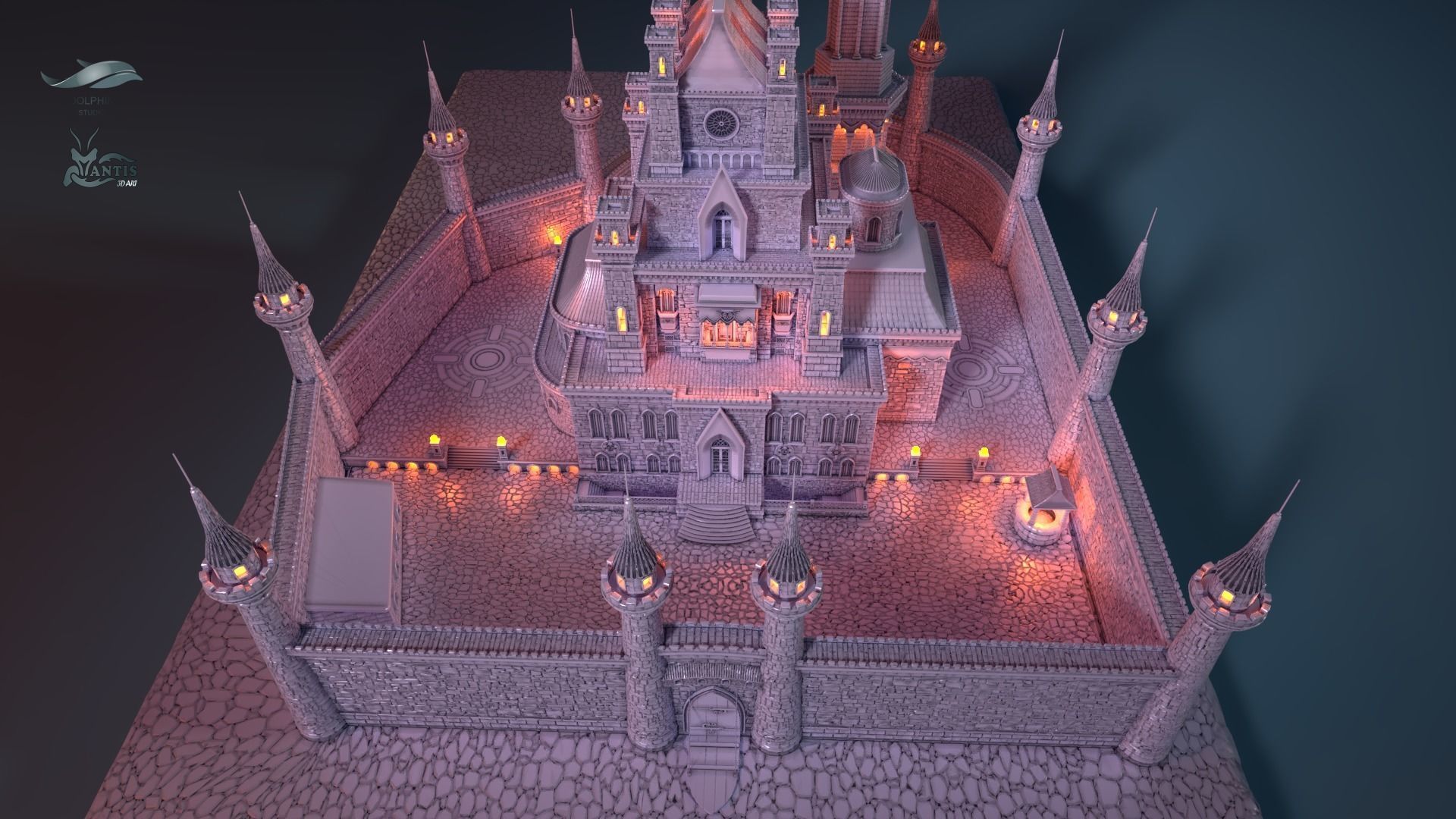 medieval castle 01 Printable 3D print model_5