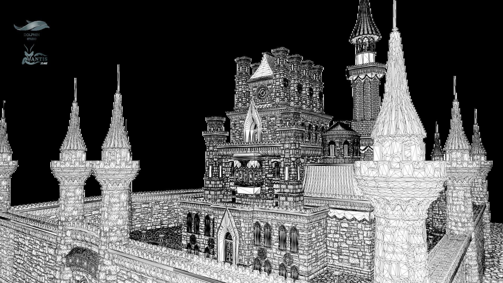 medieval castle 01 Printable 3D print model_12