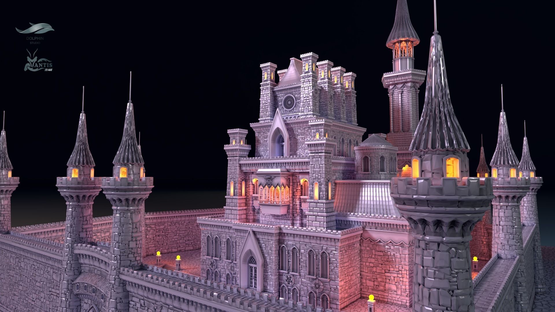 medieval castle 01 Printable 3D print model_4