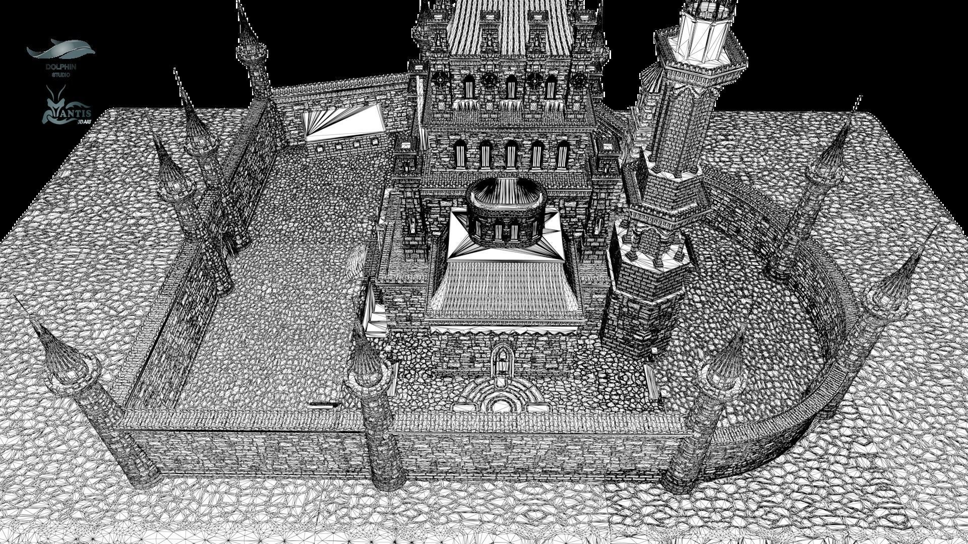 medieval castle 01 Printable 3D print model_14