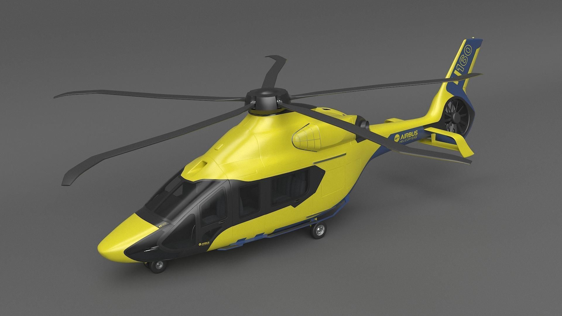 Airbus Helicopter H160 2022 3D model_2
