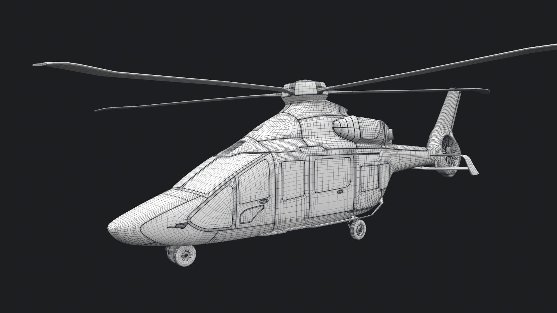 Airbus Helicopter H160 2022 3D model_17
