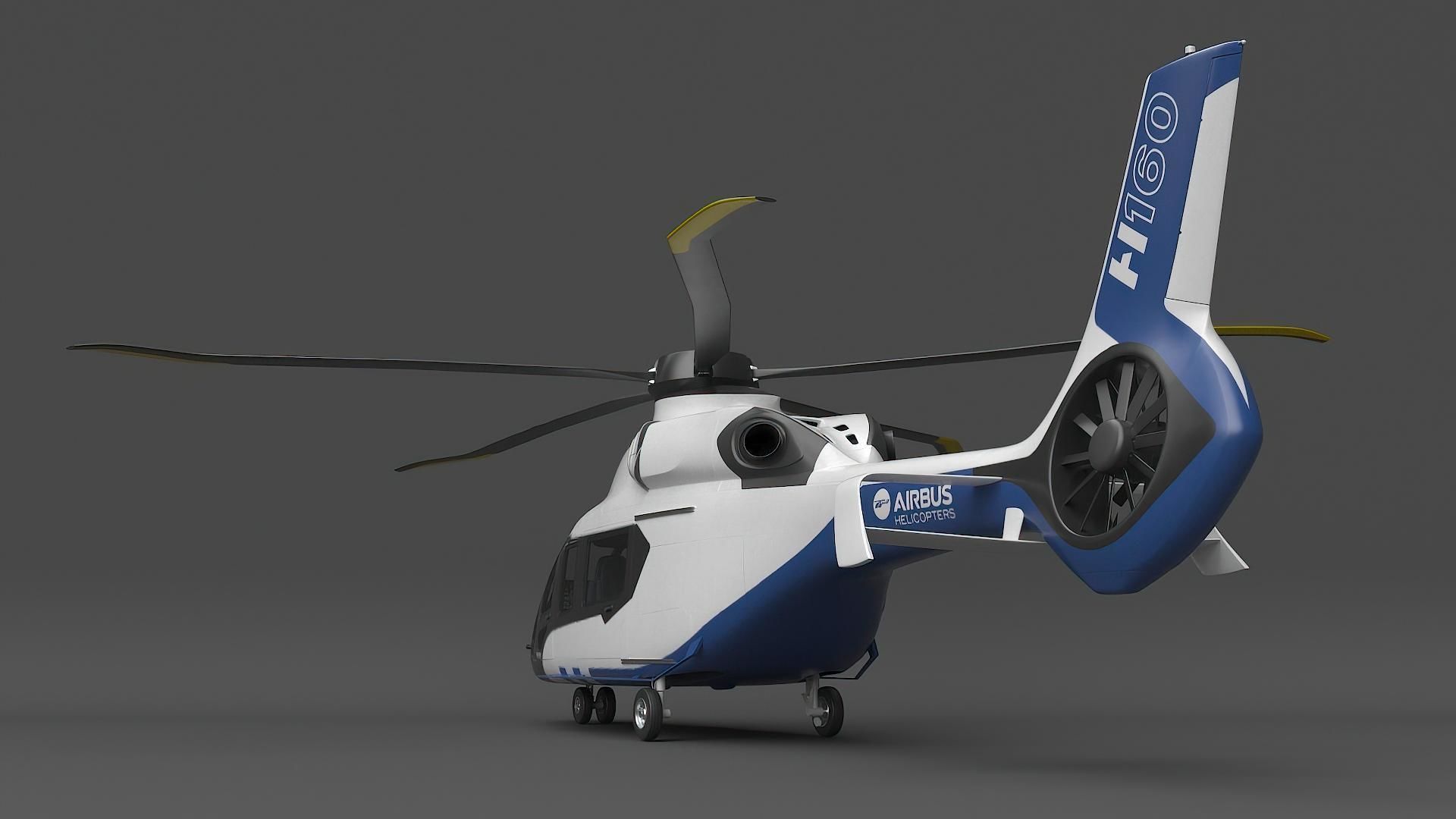 Airbus Helicopter H160 2022 3D model_11