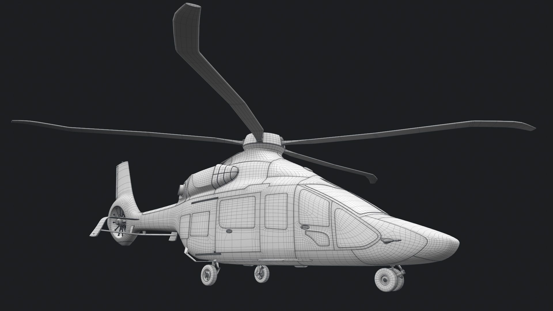 Airbus Helicopter H160 2022 3D model_15