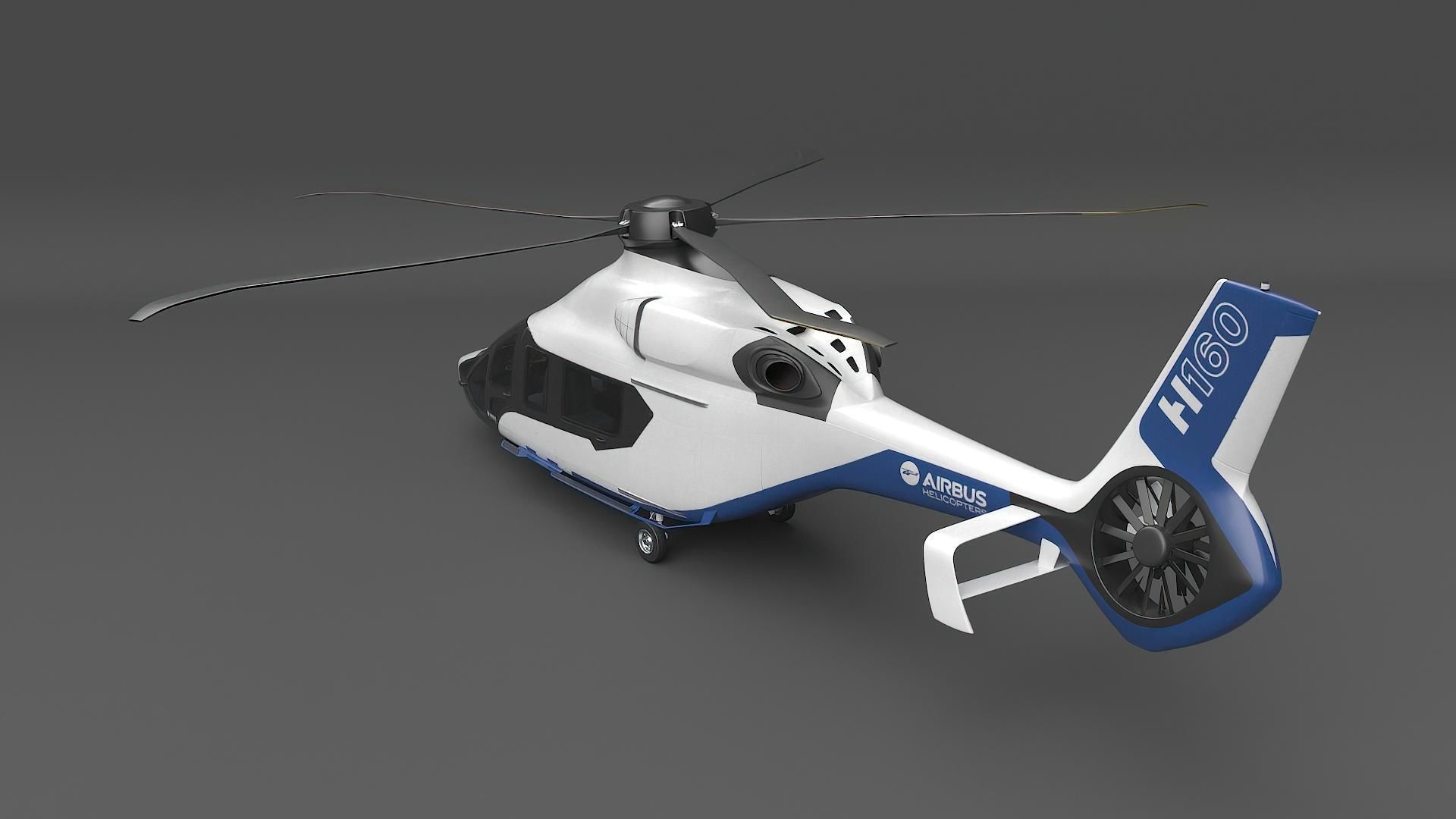 Airbus Helicopter H160 2022 3D model_9