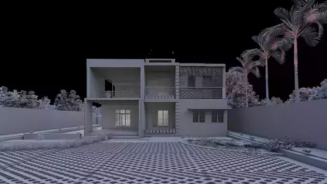 EXTERIOR OF CONTEMPRORY HOUSE