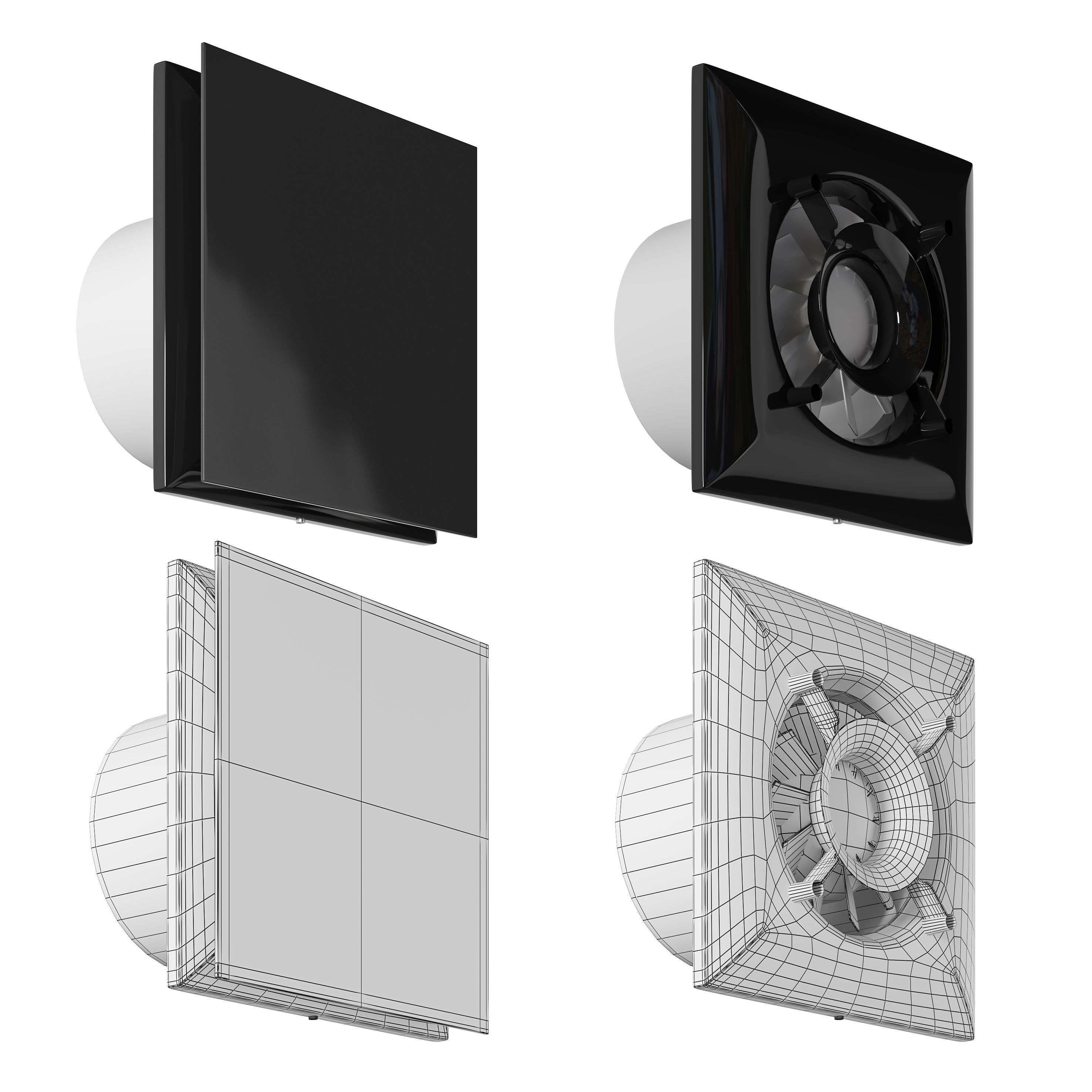 Exhaust fan Vents Solid and Vents Ace 100 and 125 3D model_3