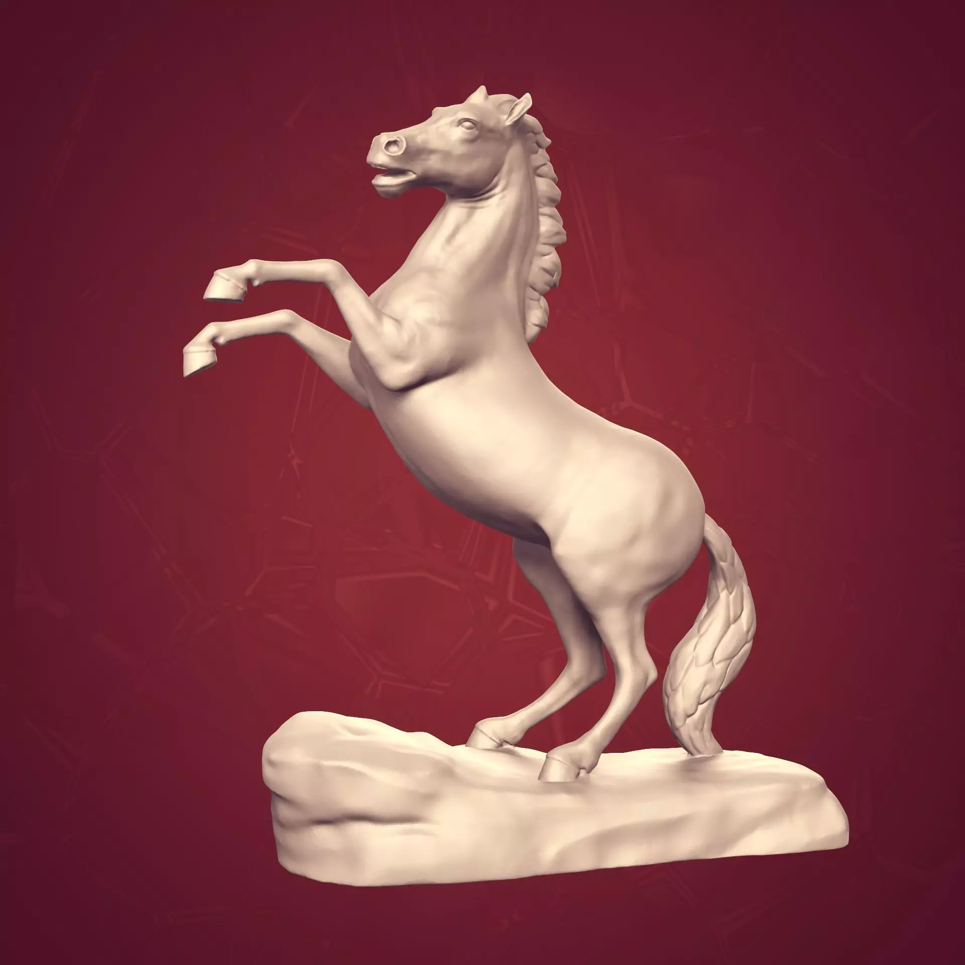 Horse Statue --- Original Design --- 3D Print Ready 3D print model
