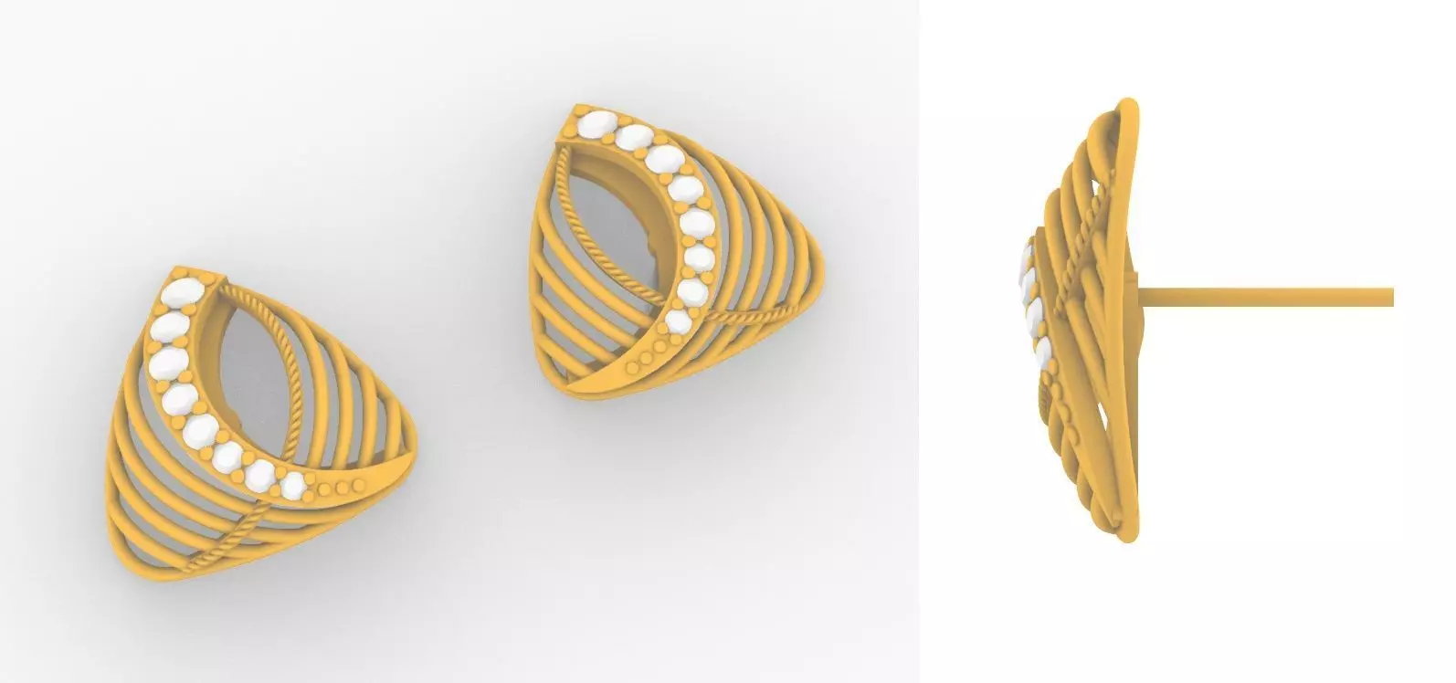 Triangle Earring 3D print model