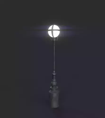 Lamp Post 3 Low-poly 3D model