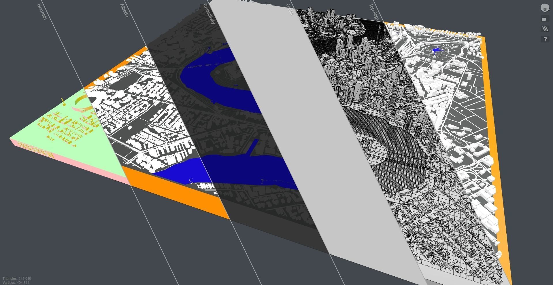 Cityscape Brisbane Queensland Australia 3D model_12