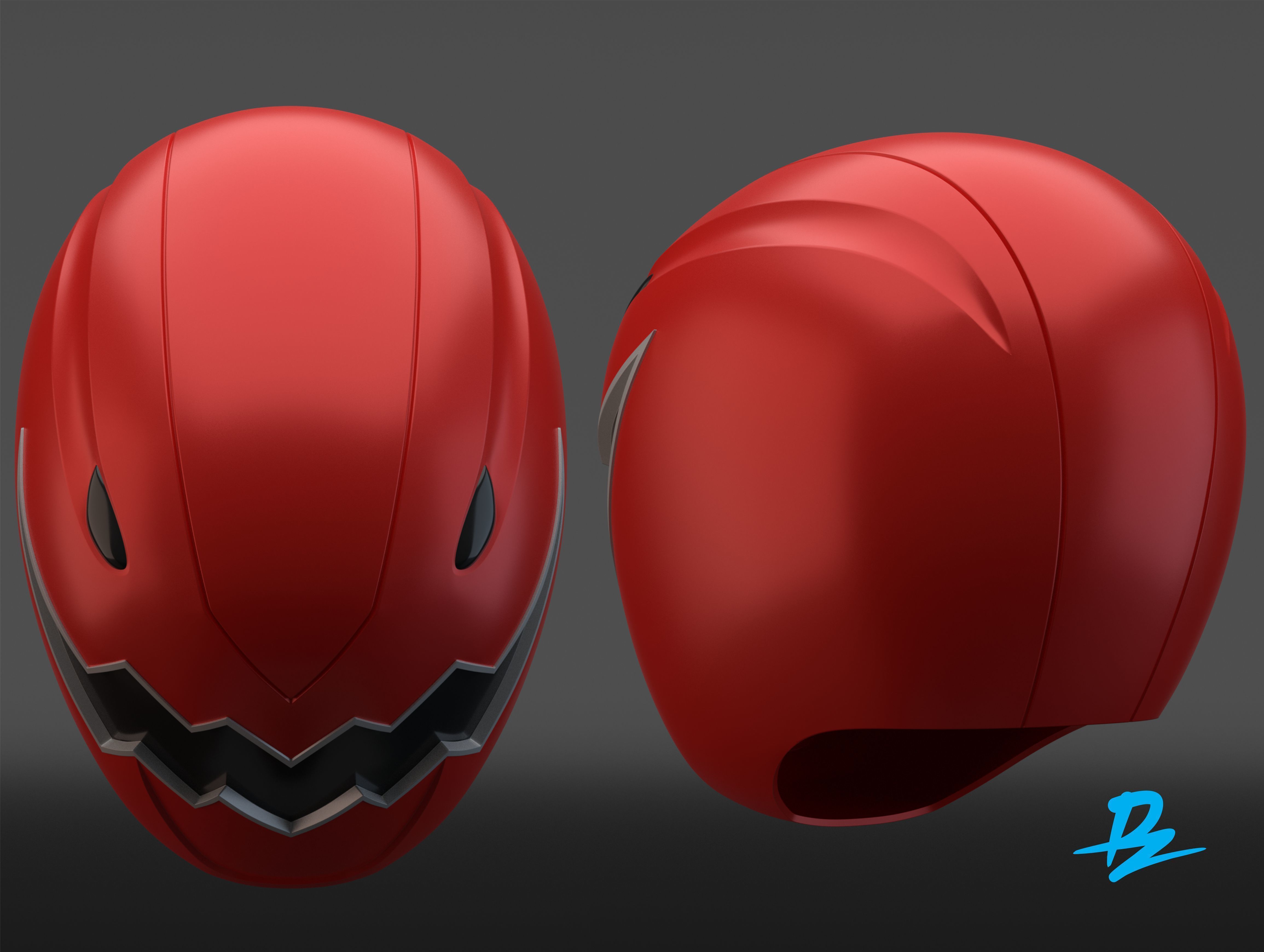 Dino thuder Red 3D print model_1