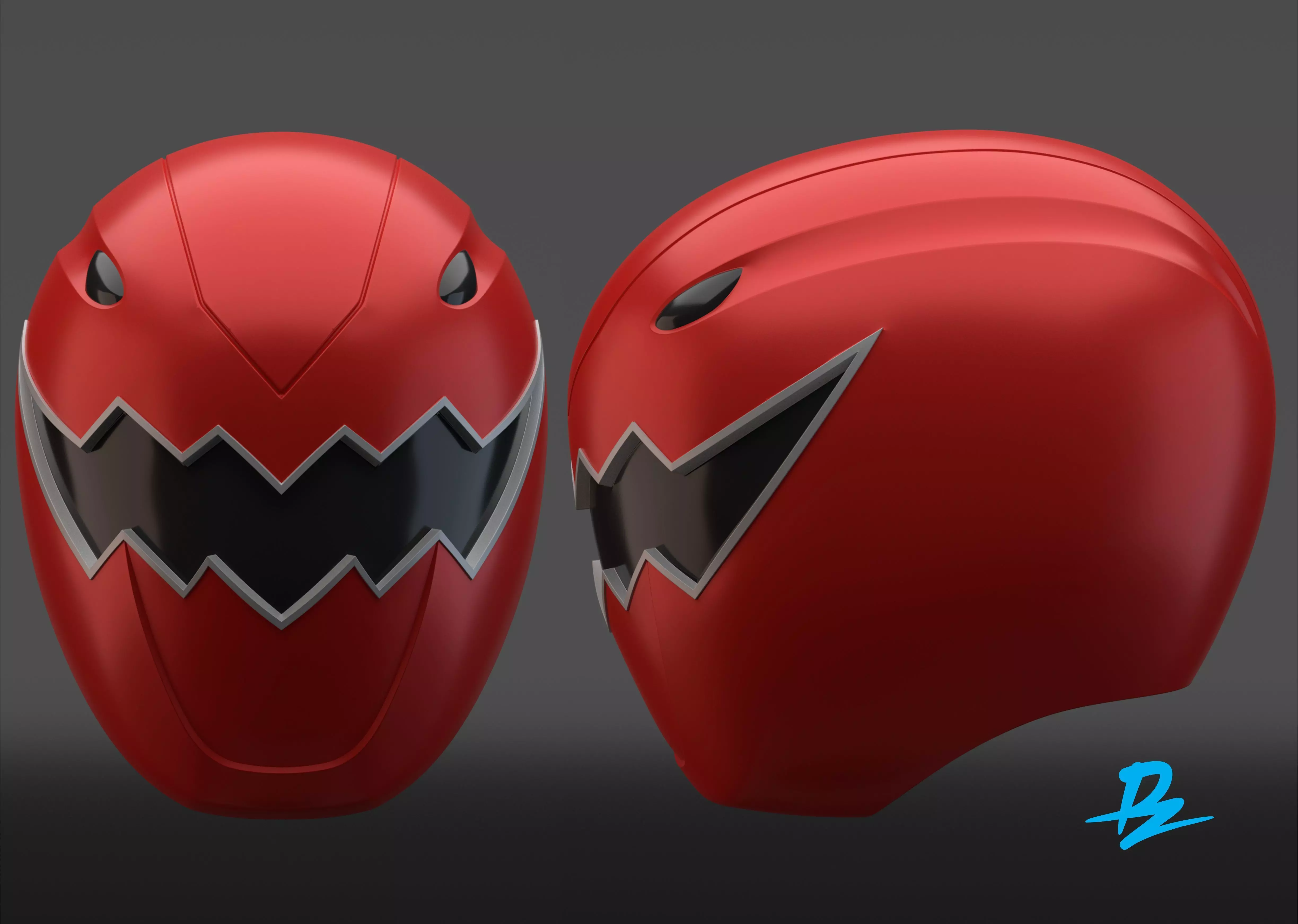 Dino thuder Red 3D print model_0