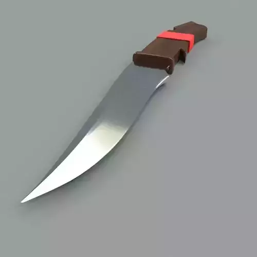 Knife with handle 3D model