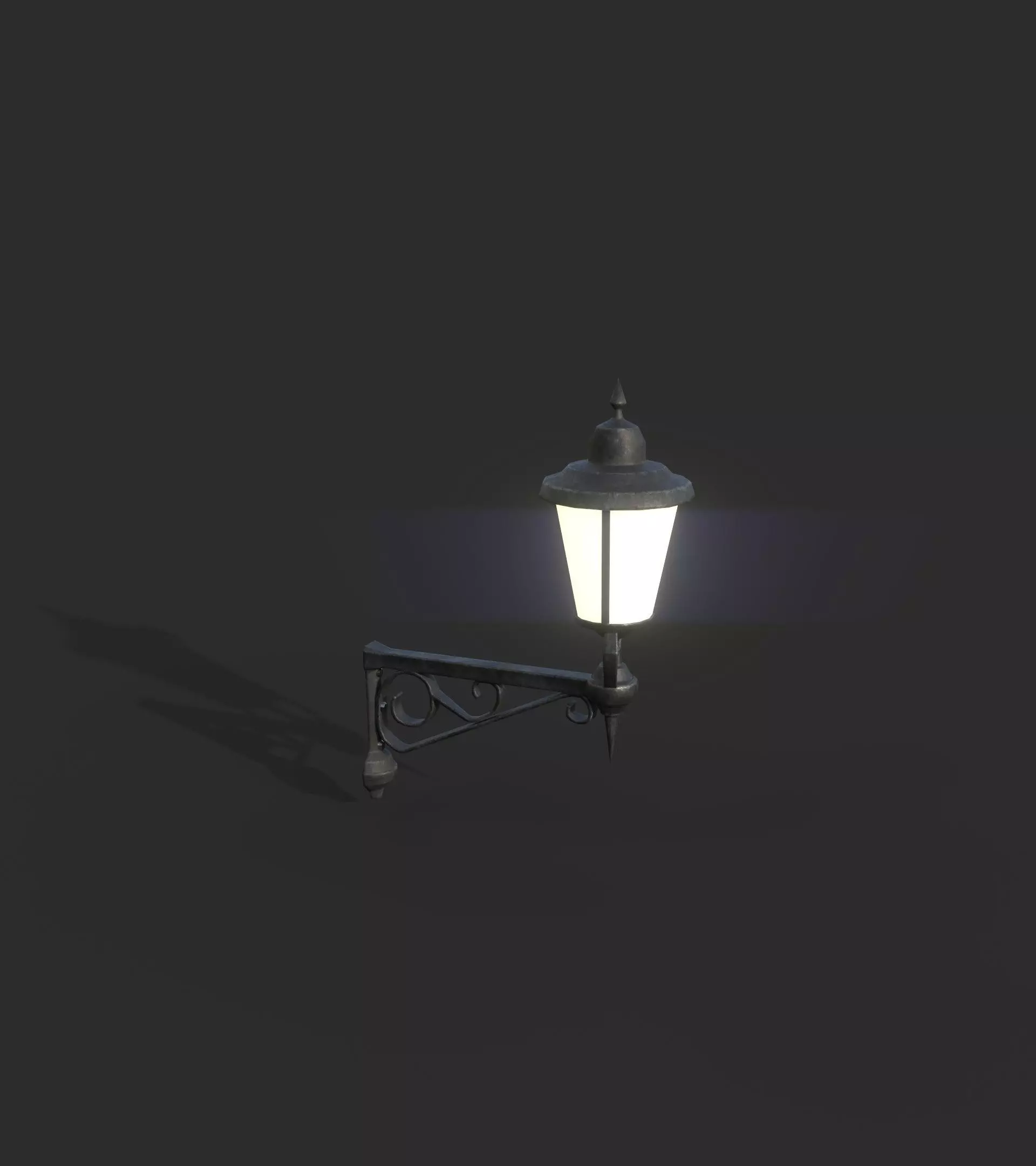 Wall Lamp 1 Low-poly 3D model_0