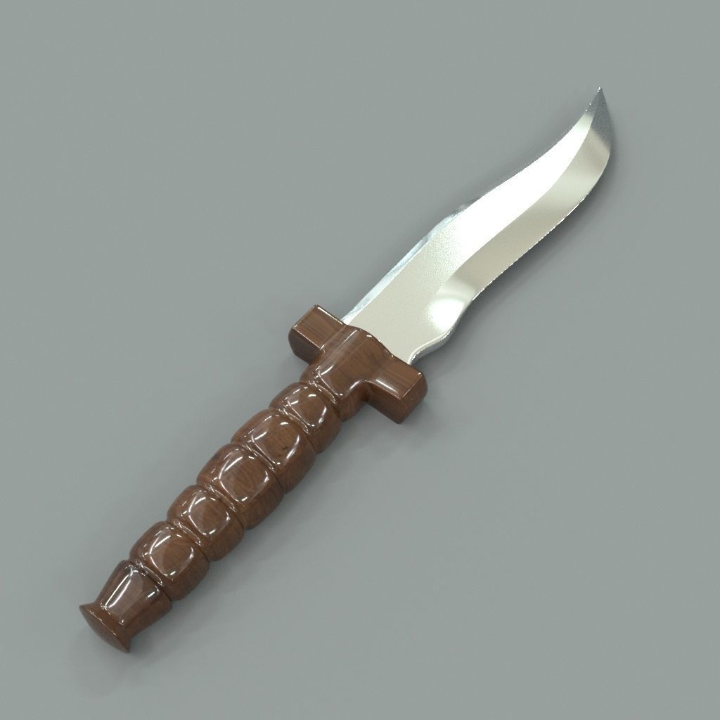 Knife lego 3D model_2