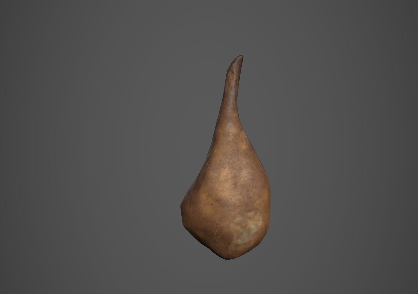 Cured Ham Low-poly 3D model_3