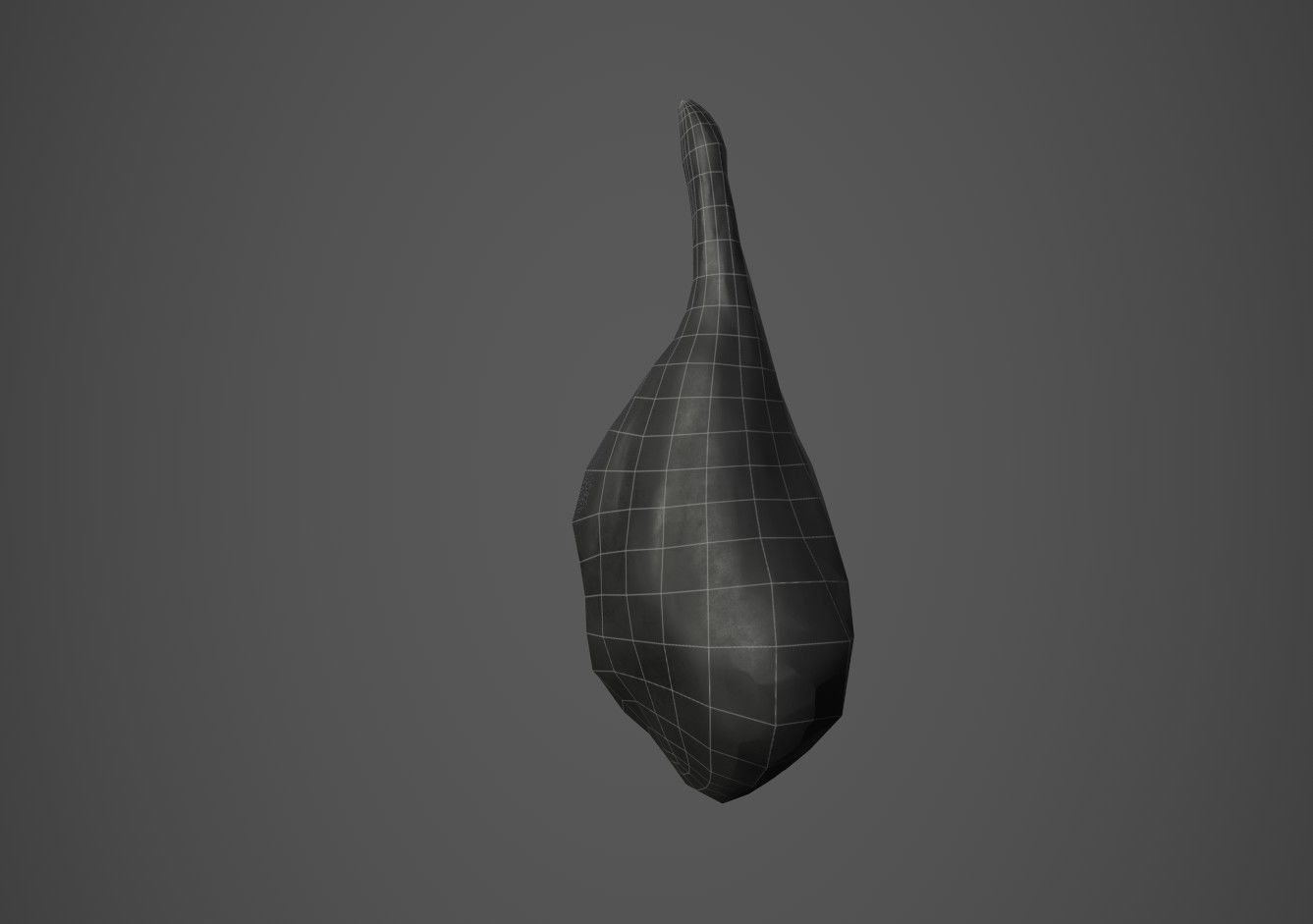 Cured Ham Low-poly 3D model_11