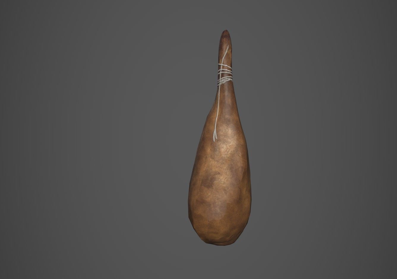 Cured Ham Low-poly 3D model_6