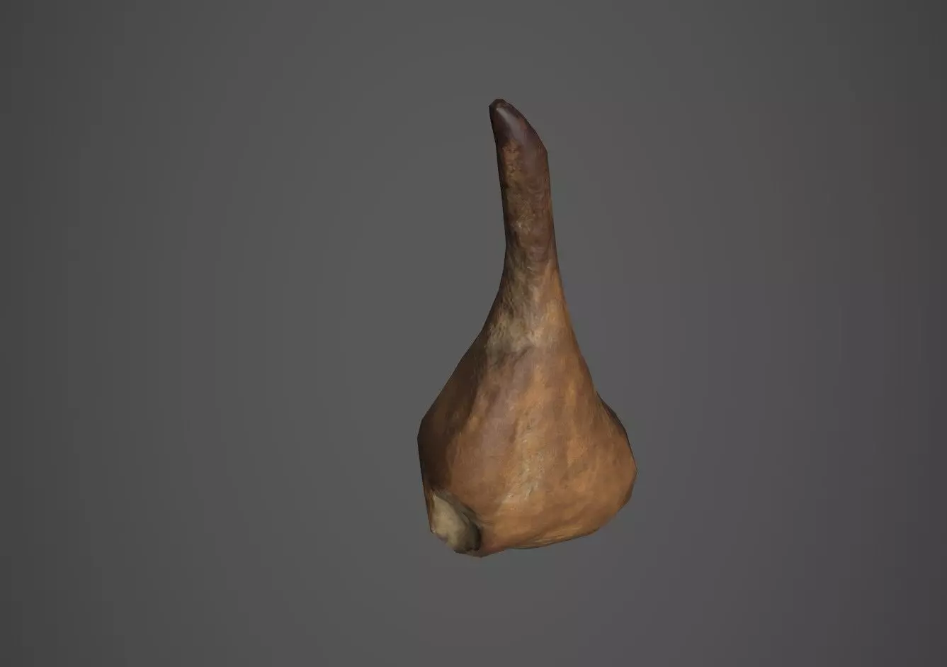 Cured Ham Low-poly 3D model_0